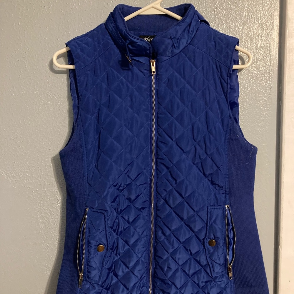 Blue boutique vest